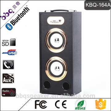 KBQ-164 2000 mAh battery FM radio Bluetooth portable speaker with Remote USB port grate selling